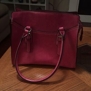 Elegant Burgundy Women's Handbag